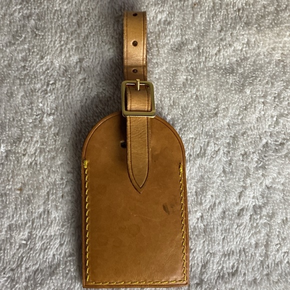 Vintage Louis Vuitton Luggage Tag in Vachetta Leather (07F) - Picture 3 of 5